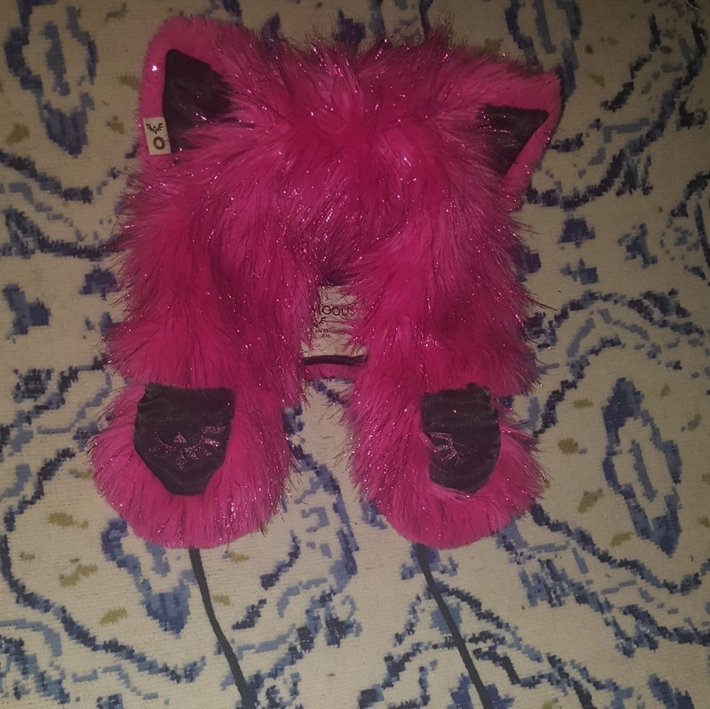 Spirithoods Pink Electric Kitty Half Hood EUC Rare - Picture 8 of 8